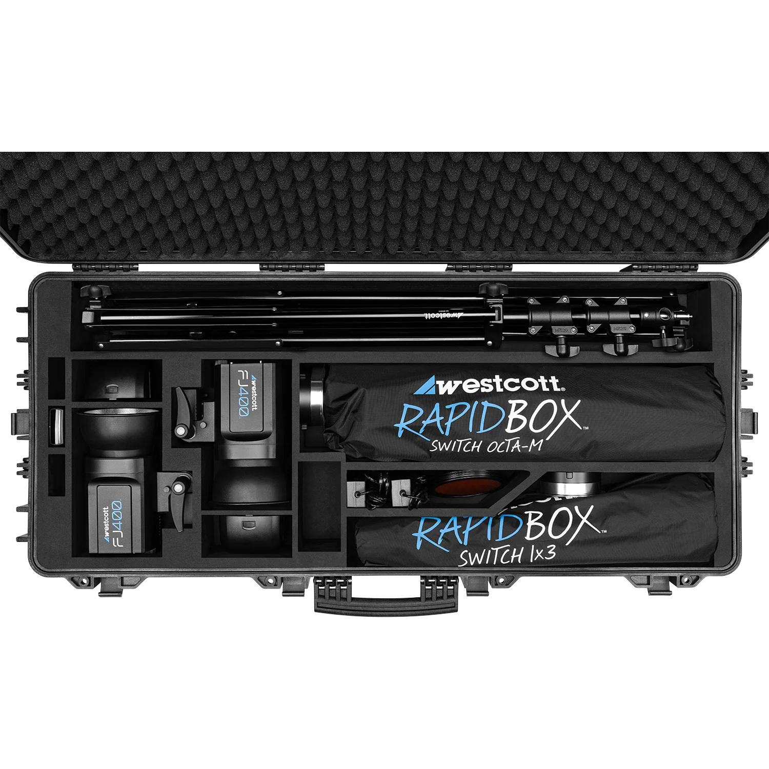 4418 Rolling Hard Case for FJ400 II and FJ400 Strobes (44" x 18") - Image 4
