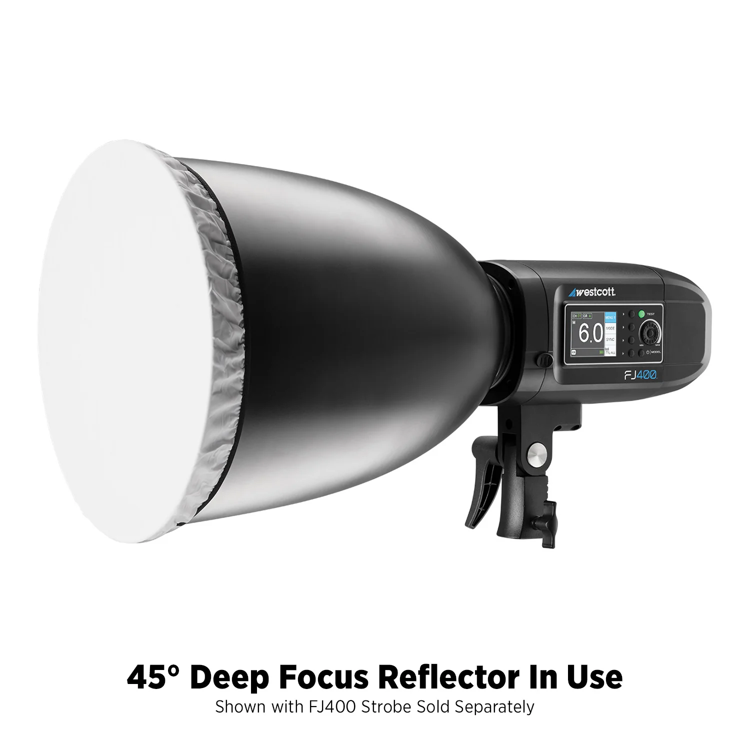 45-Degree Deep Focus Reflector with Honeycomb Grids & Diffusion (FJ800, FJ400, FJ400 II, FJ400-SE, FJ250, Bowens) - Image 13