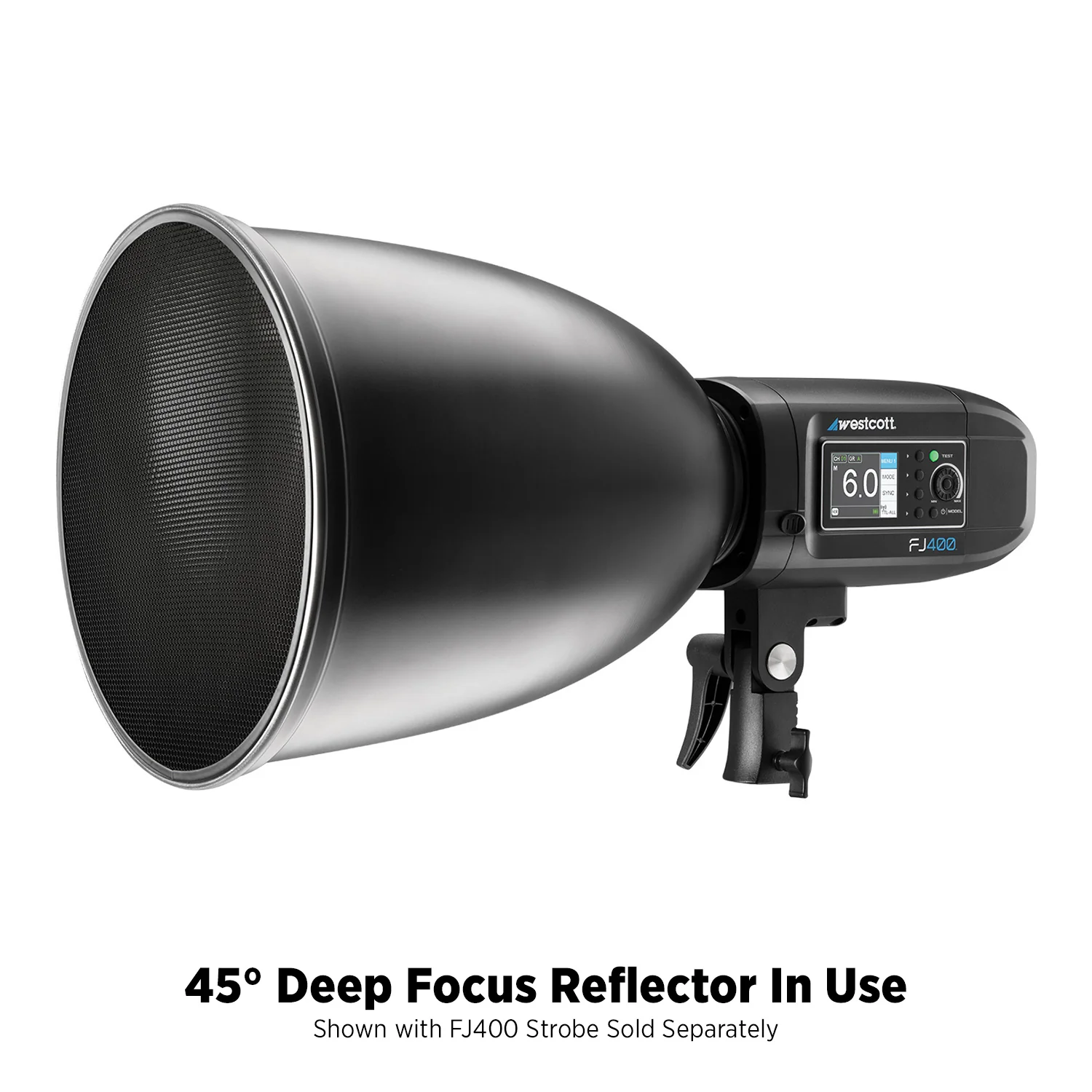 45-Degree Deep Focus Reflector with Honeycomb Grids & Diffusion (FJ800, FJ400, FJ400 II, FJ400-SE, FJ250, Bowens) - Image 14
