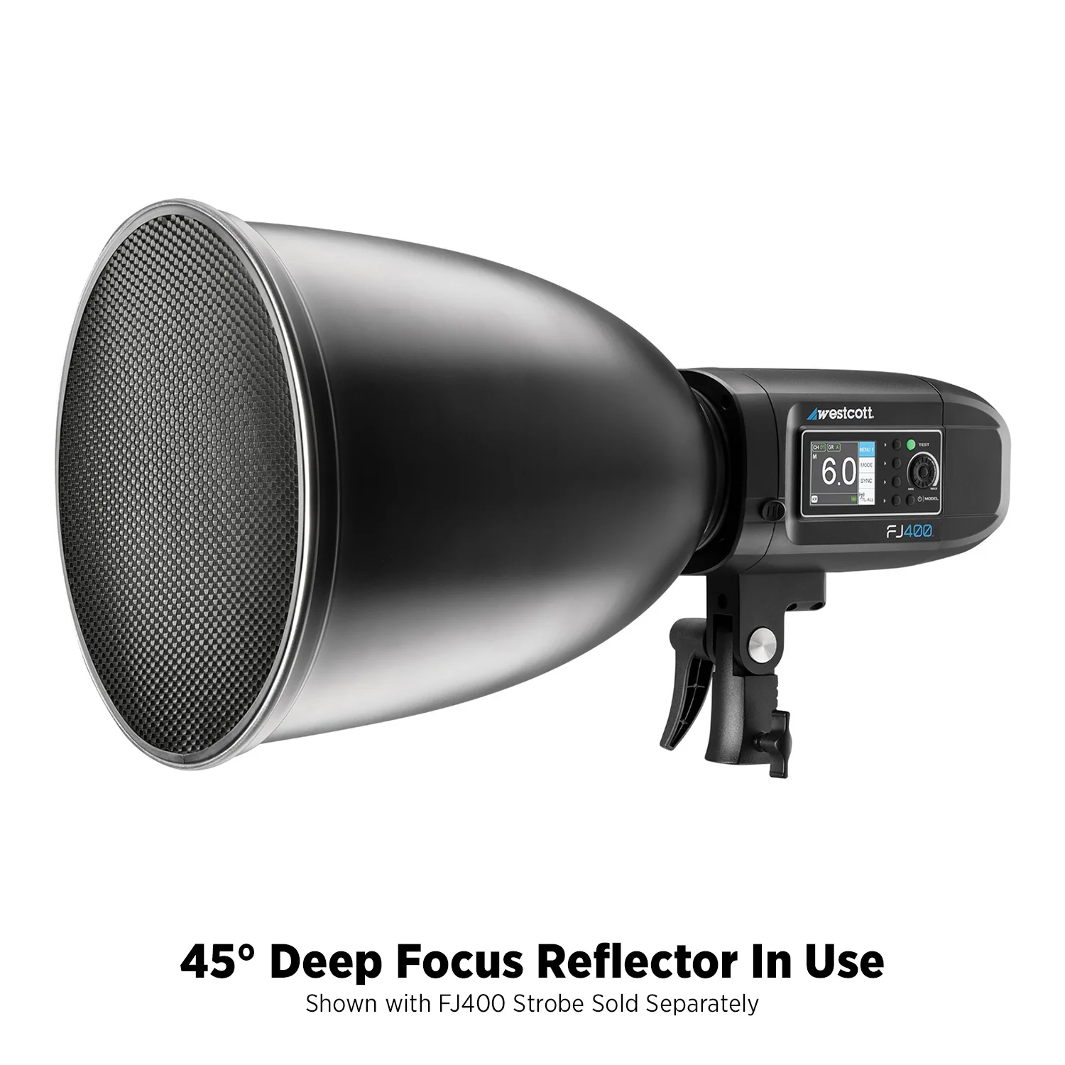 45-Degree Deep Focus Reflector with Honeycomb Grids & Diffusion (FJ800, FJ400, FJ400 II, FJ400-SE, FJ250, Bowens) - Image 15