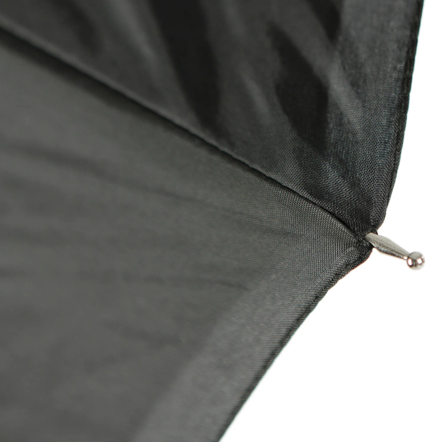 Convertible Umbrella - Optical White Satin with Removable Black Cover (45") - Image 6