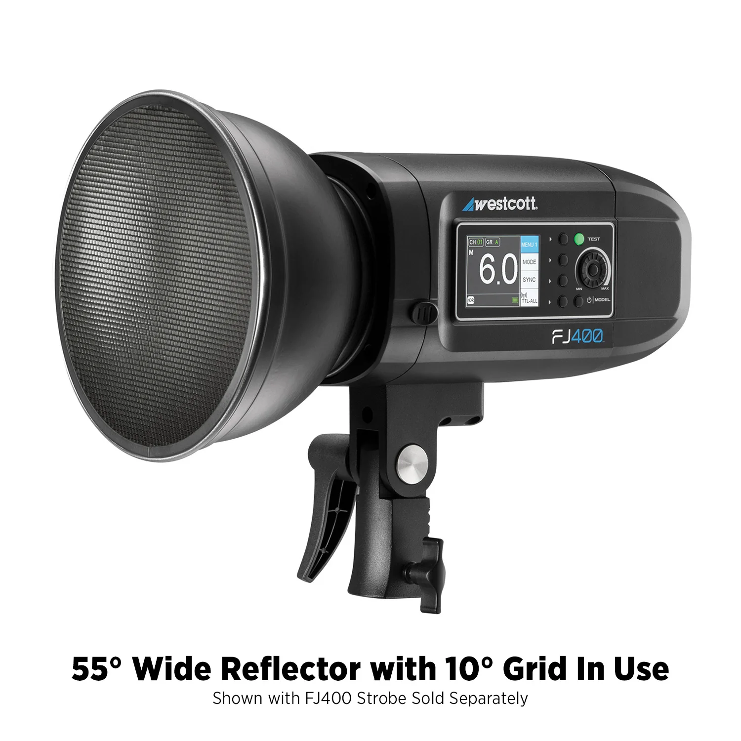 55-Degree Wide Umbrella Reflector with Honeycomb Grids (FJ800, FJ400, FJ400 II, FJ400-SE, FJ250, Bowens) - Image 15