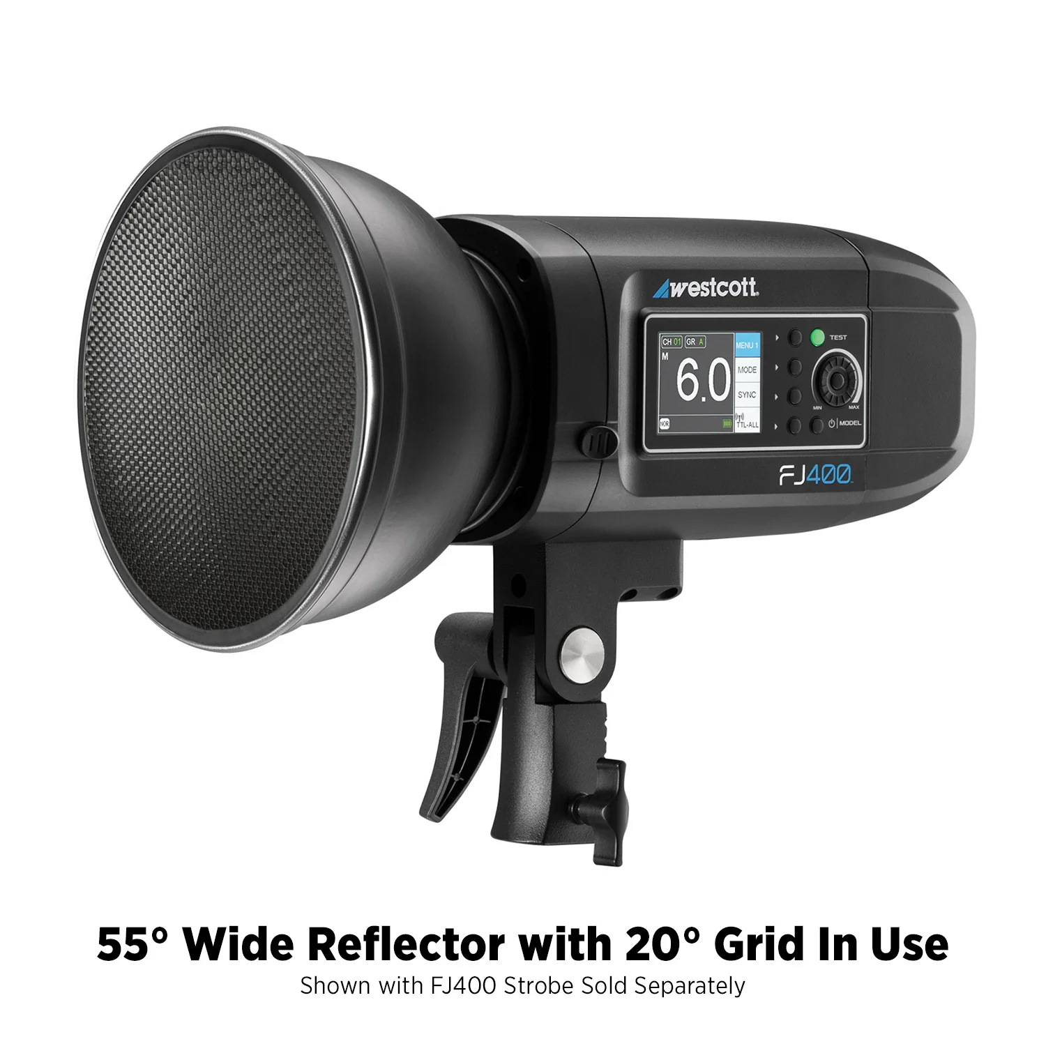 55-Degree Wide Umbrella Reflector with Honeycomb Grids (FJ800, FJ400, FJ400 II, FJ400-SE, FJ250, Bowens) - Image 16