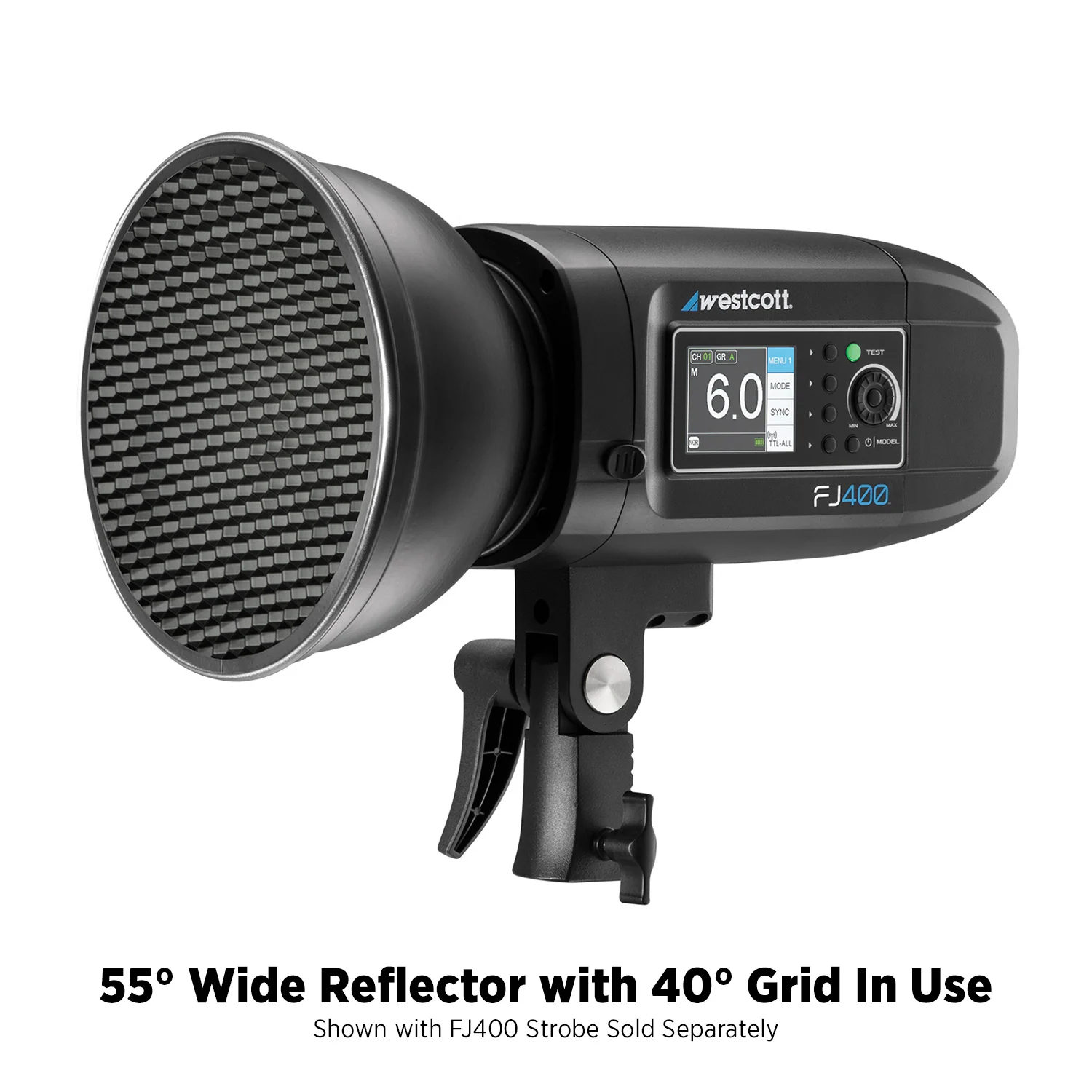 55-Degree Wide Umbrella Reflector with Honeycomb Grids (FJ800, FJ400, FJ400 II, FJ400-SE, FJ250, Bowens) - Image 18