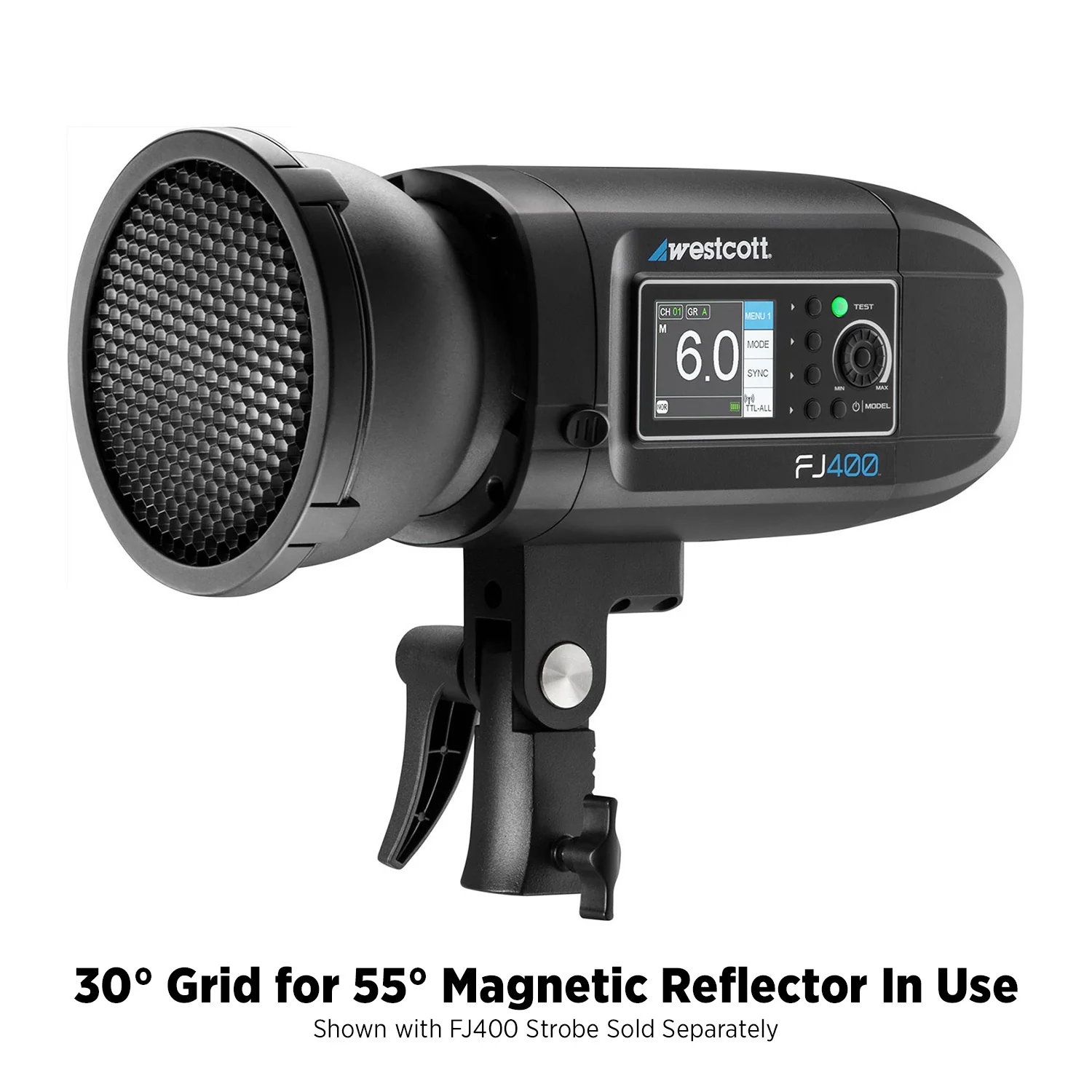 30-Degree Honeycomb Grid for 5.5" Magnetic Reflector (FJ800, FJ400, FJ400 II, FJ400-SE, FJ250, Bowens) - Image 6