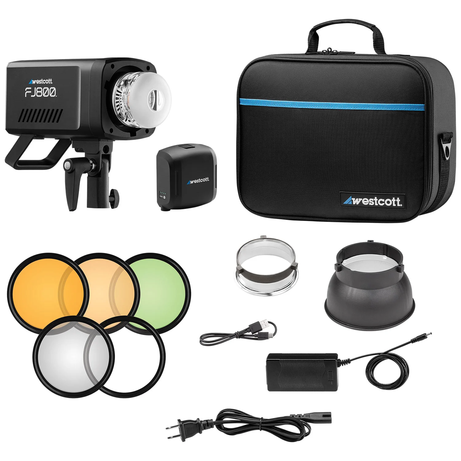 FJ800 Touchscreen Strobe with FJ Pro AC/DC Battery (800Ws) - Image 4