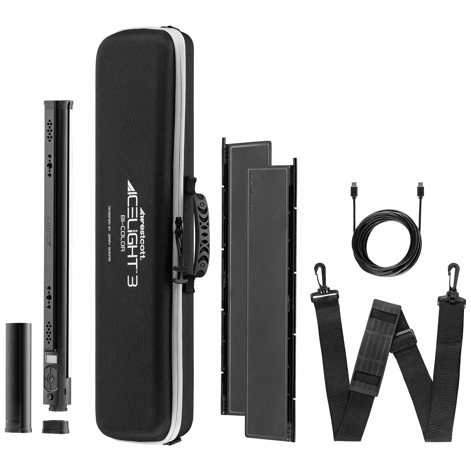 Ice Light 3 Bi-Color LED Kit with Battery Grip & Barndoors - Image 4