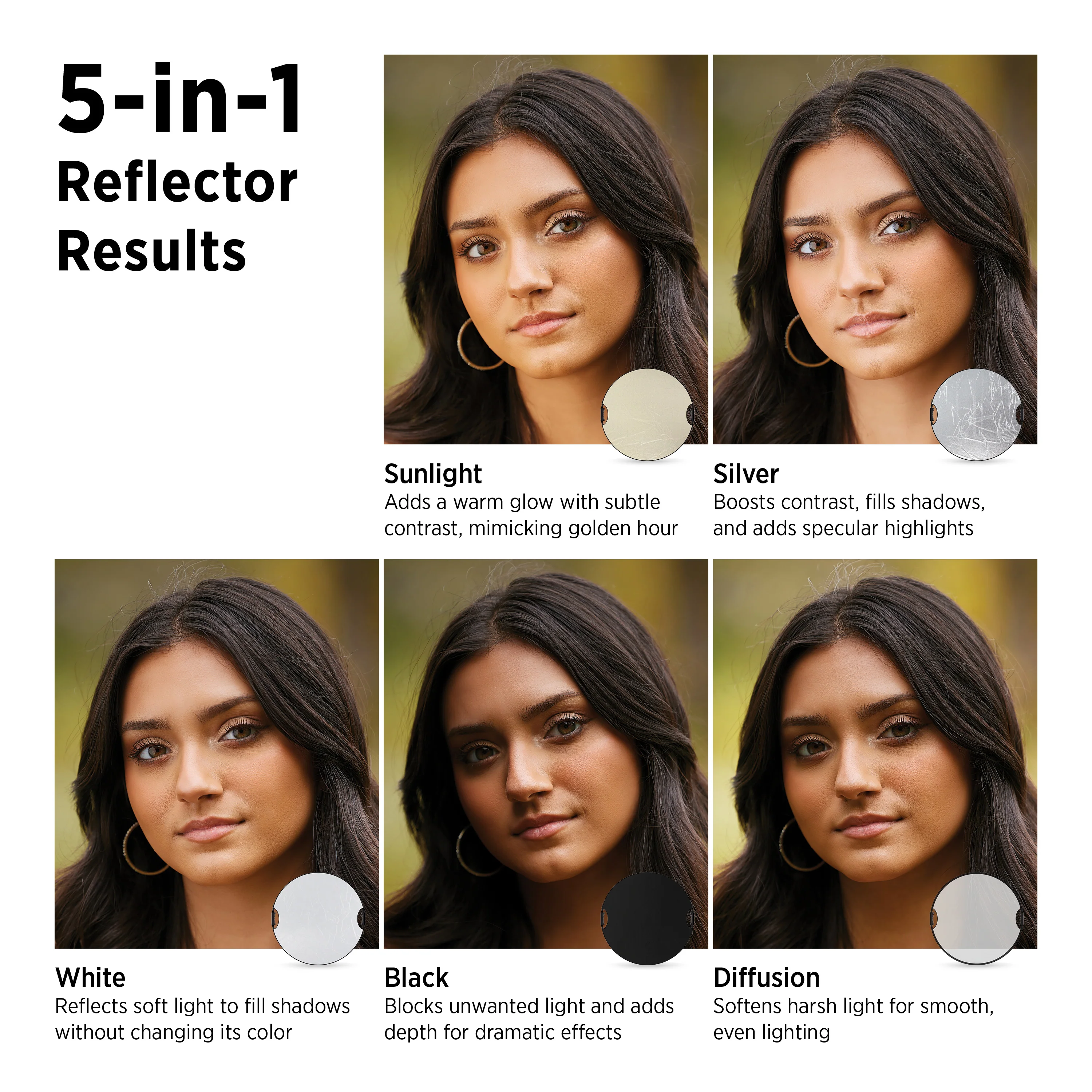 Illuminator QuickGrip 5-in-1 Reflector (50") - Image 3