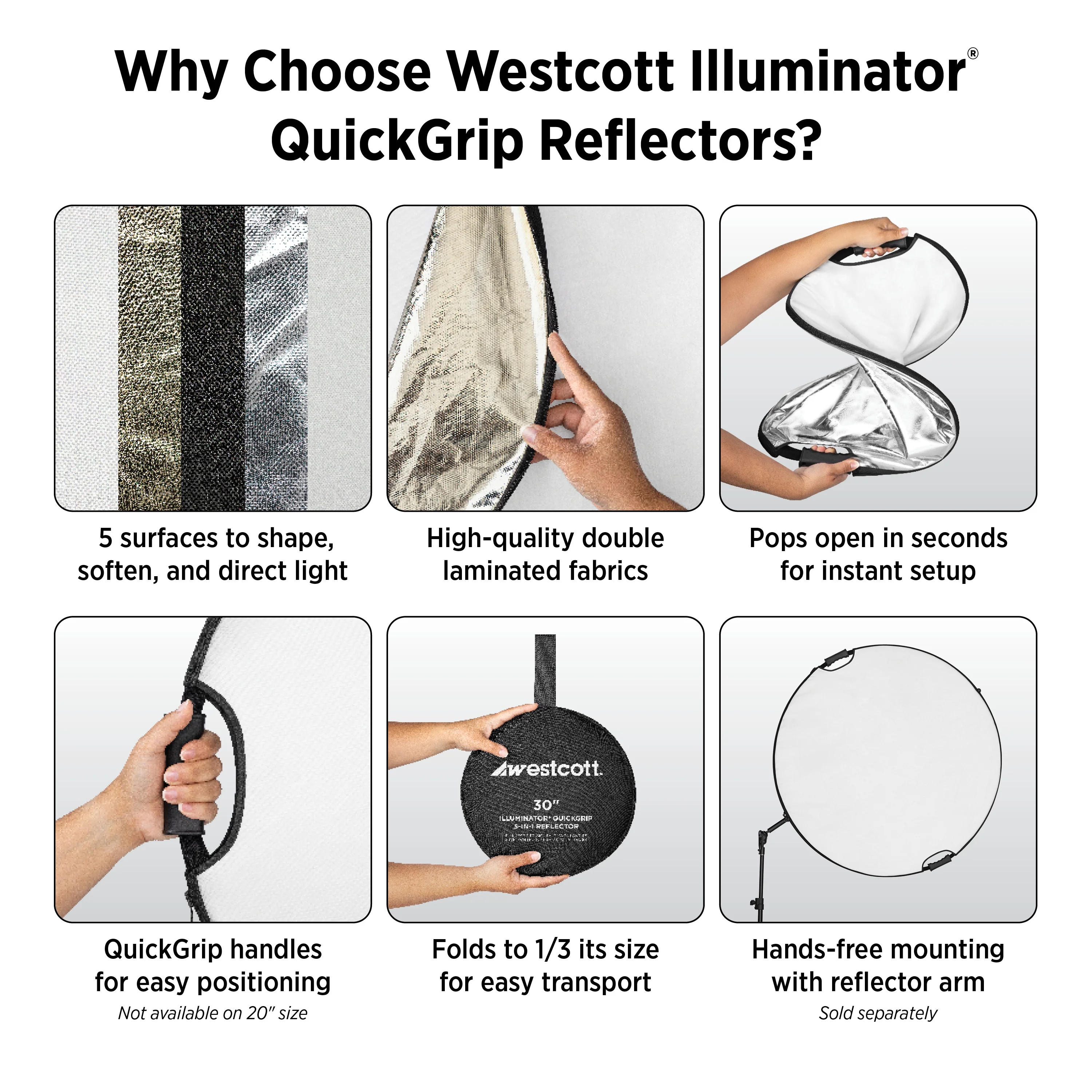 Illuminator QuickGrip 5-in-1 Reflector (50") - Image 4