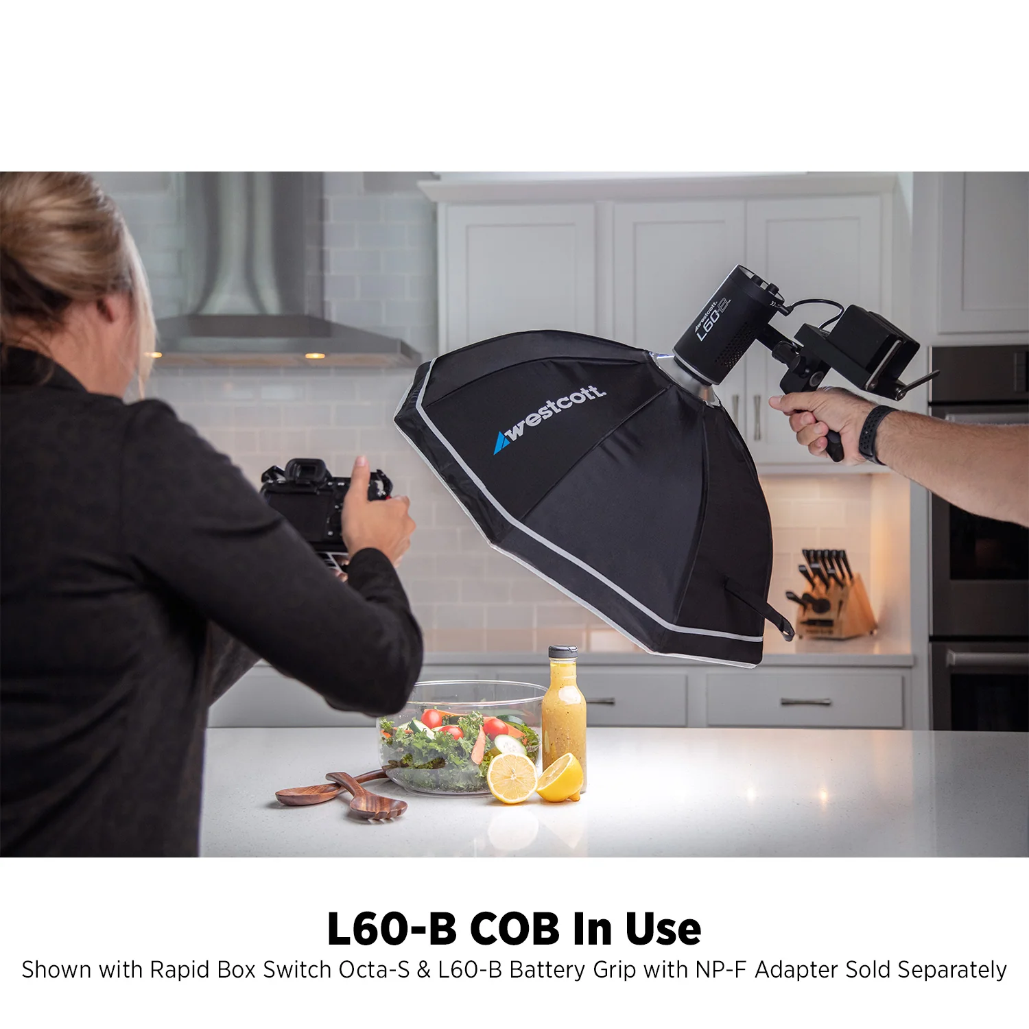 L60-B Bi-Color COB LED 2-Light Backpack Kit - Image 4
