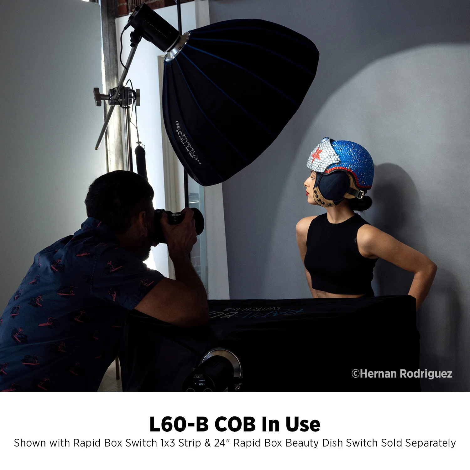 L60-B Bi-Color COB LED 3-Light Backpack Kit - Image 3