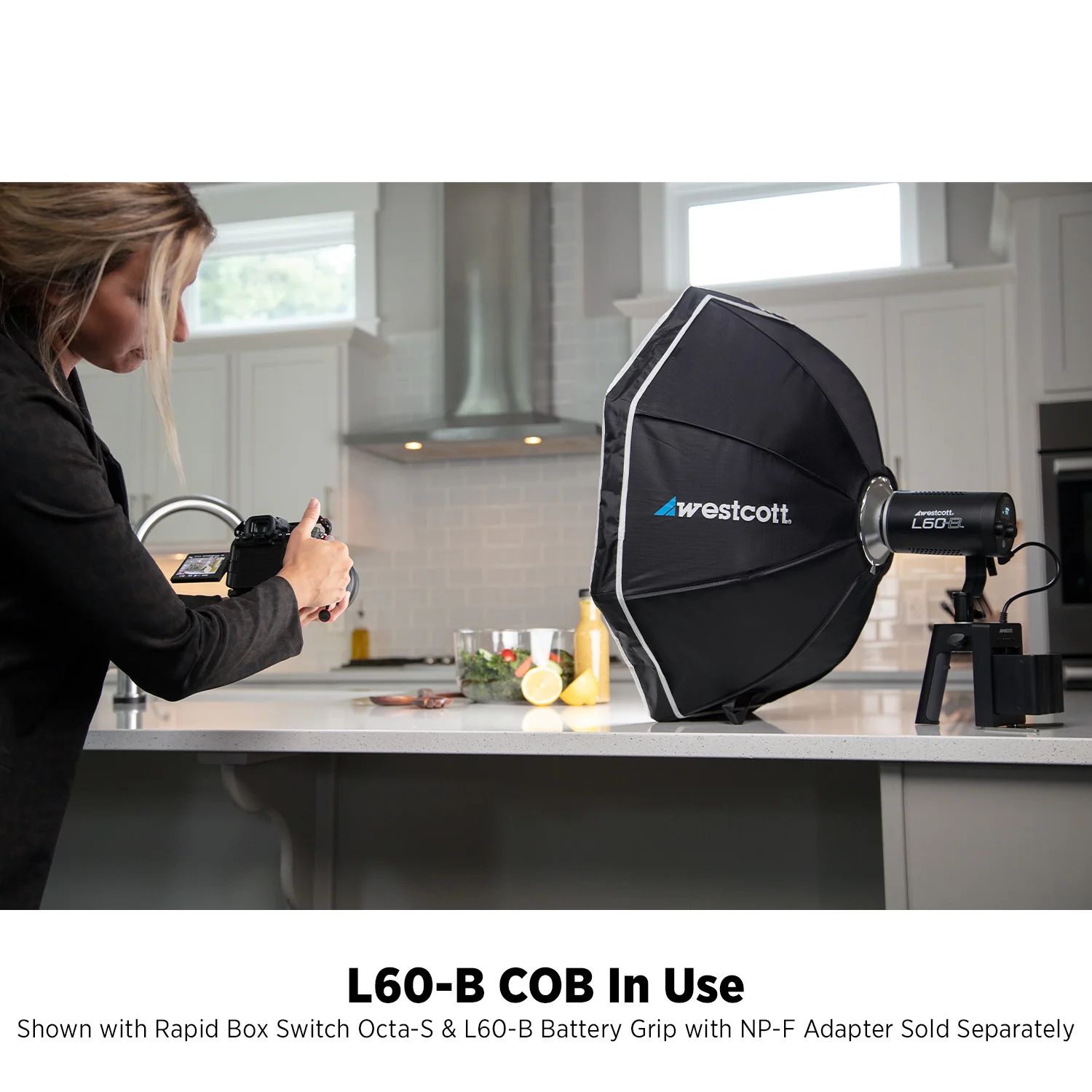 L60-B Bi-Color COB LED 3-Light Backpack Kit - Image 5