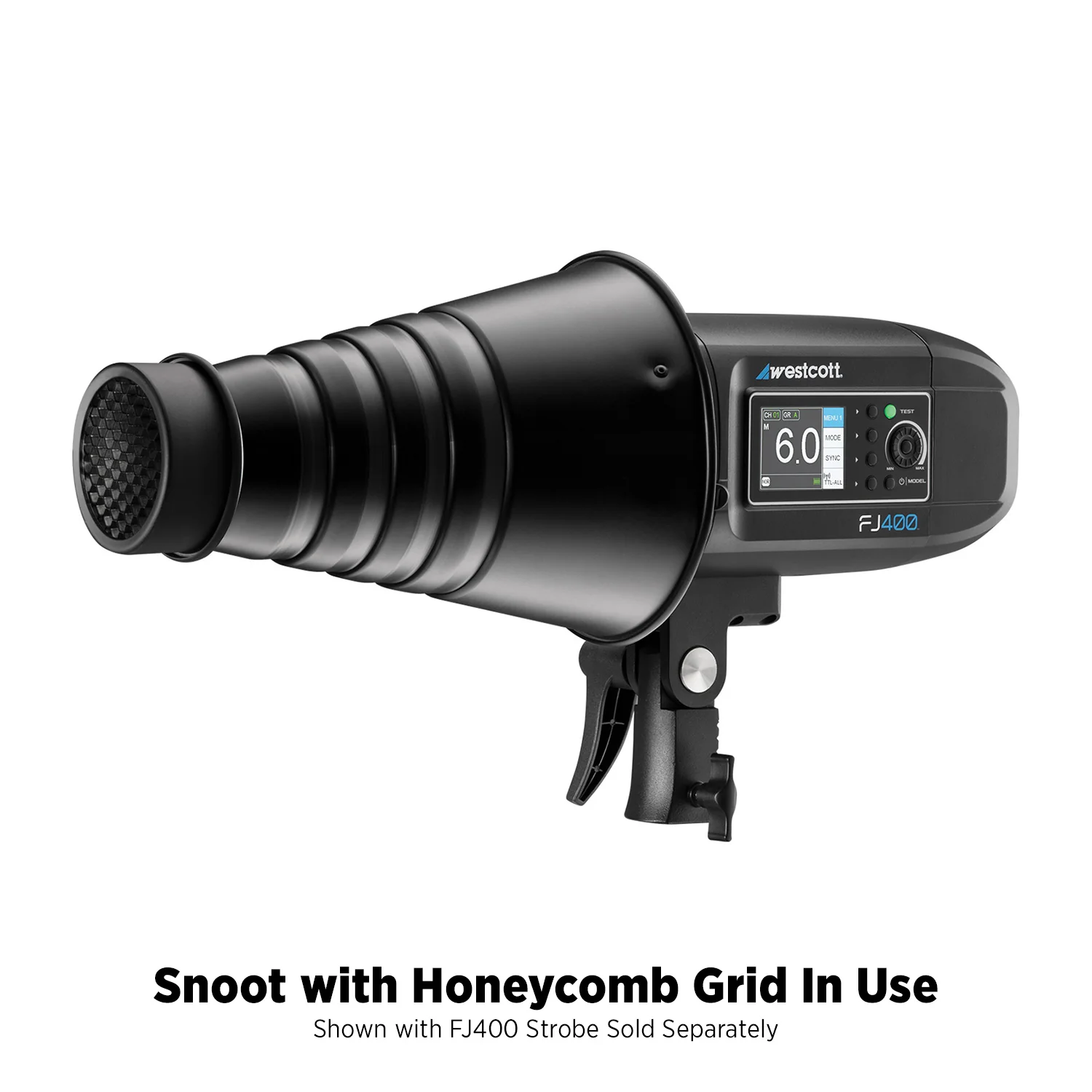 Snoot with Honeycomb Grid (FJ800, FJ400, FJ400 II, FJ400-SE, FJ250, Bowens) - Image 4