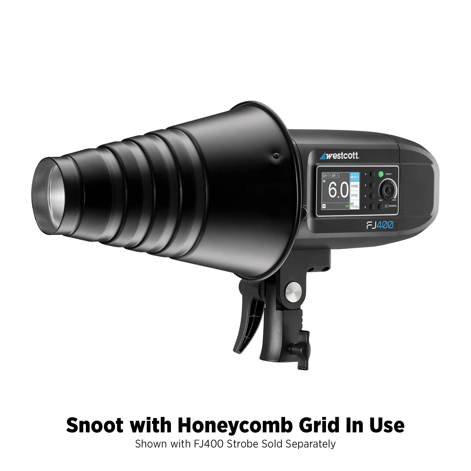 Snoot with Honeycomb Grid (FJ800, FJ400, FJ400 II, FJ400-SE, FJ250, Bowens) - Image 9