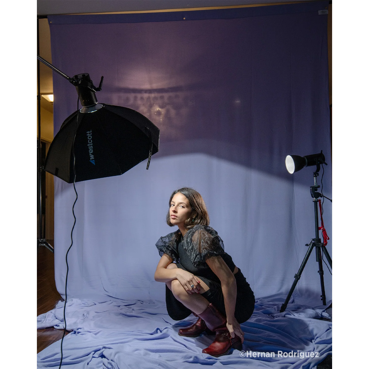 Wrinkle-Resistant Backdrop - Periwinkle Purple (9' x 20') - Image 3