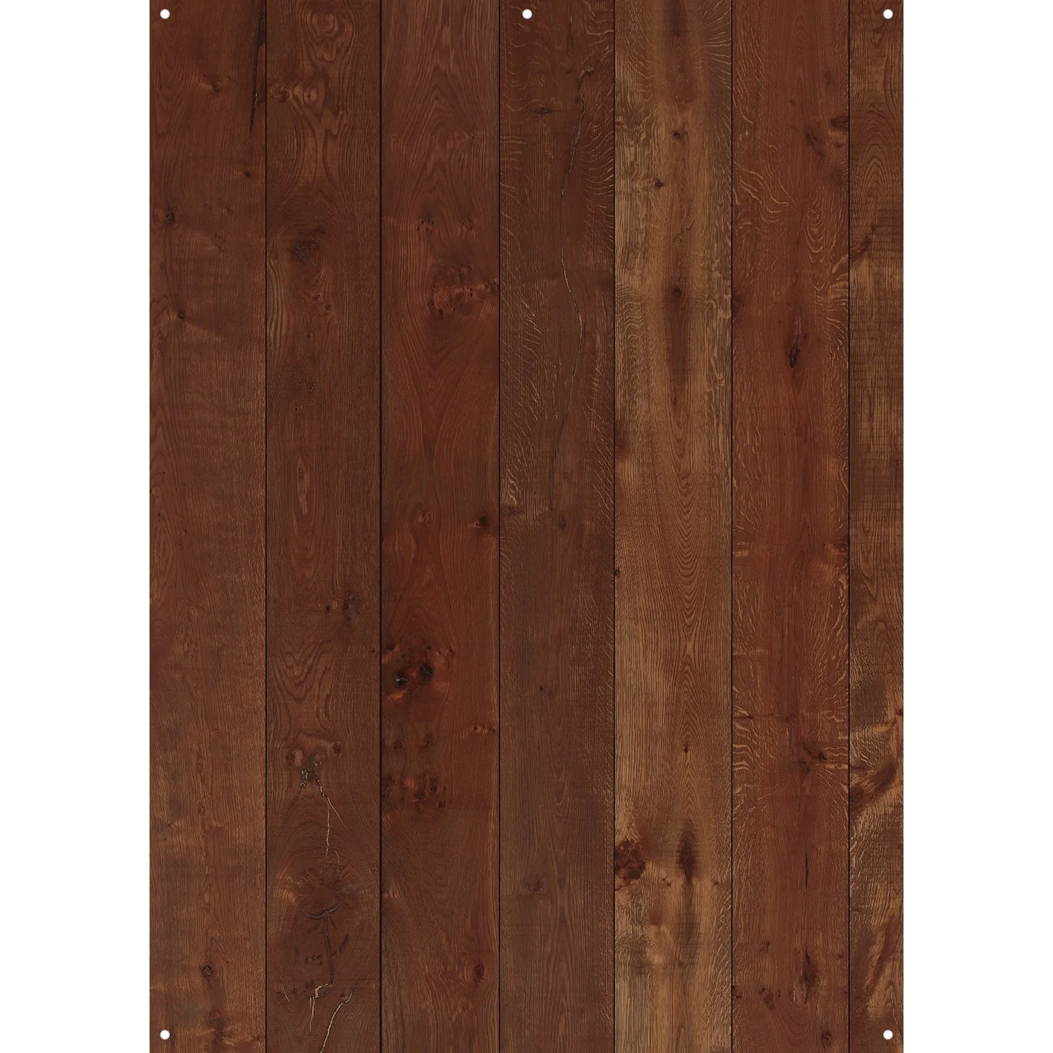 X-Drop Canvas Backdrop - Cherry Wood Planks (5' x 7')