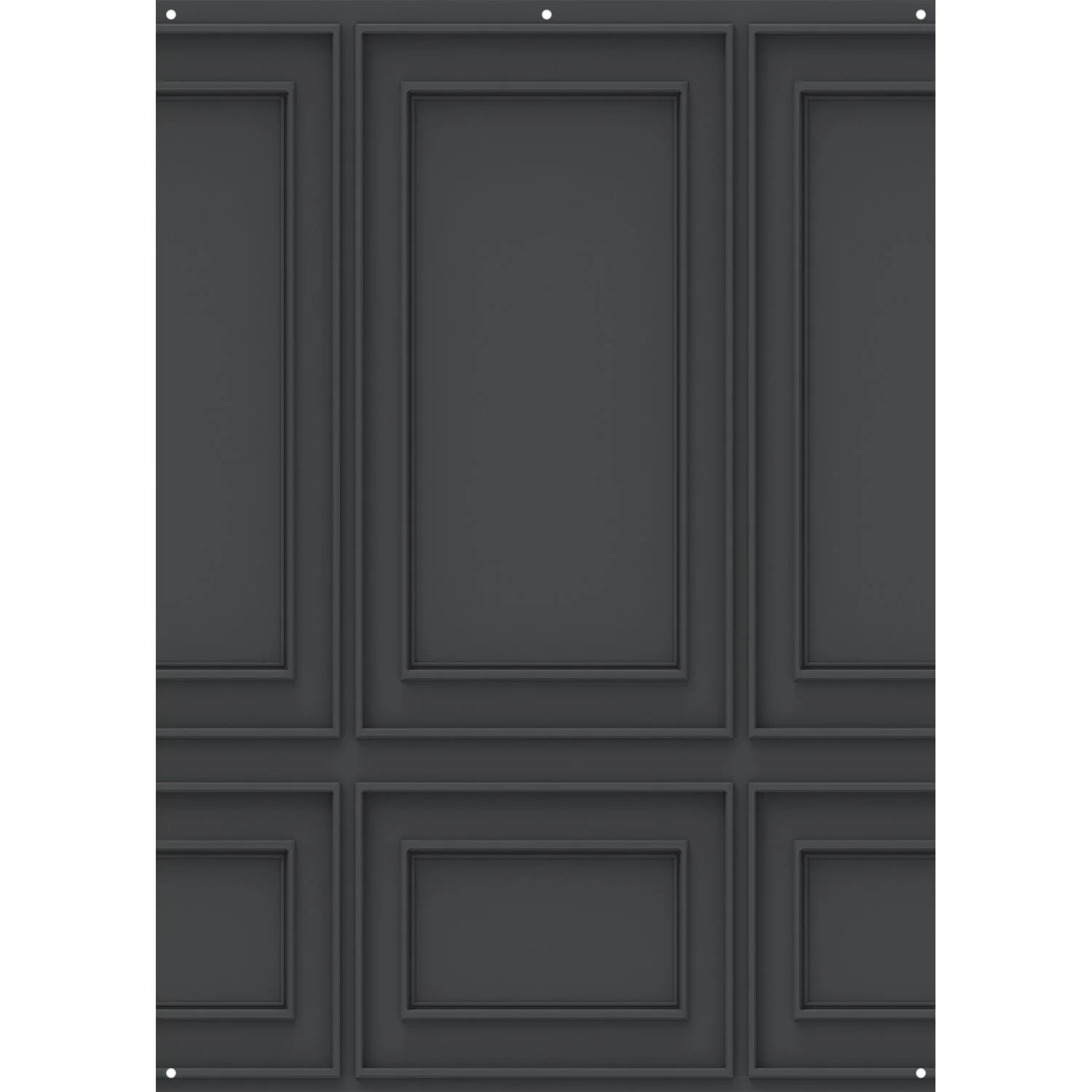 X-Drop Canvas Backdrop - Dark Wall Molding (5' x 7')