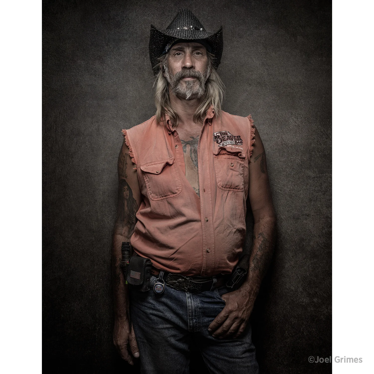 X-Drop Canvas Backdrop - Harley Background by Joel Grimes (5' x 7') - Image 2