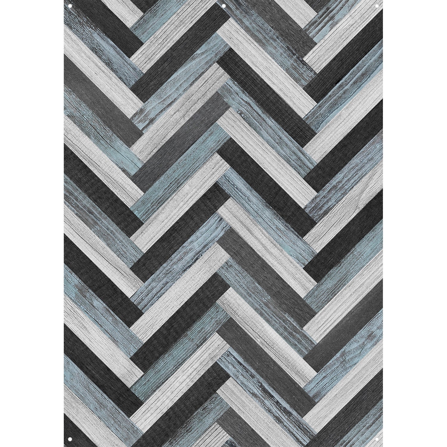 X-Drop Canvas Backdrop - Herringbone Planks (5' x 7')