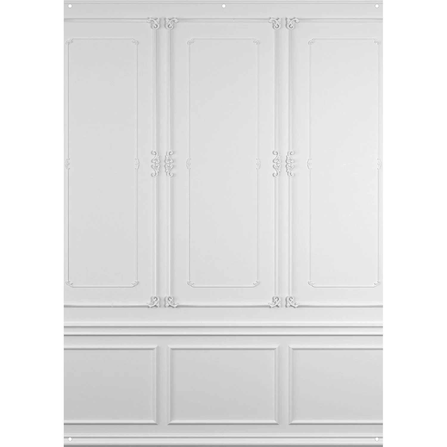 X-Drop Canvas Backdrop - Vintage Wall Molding (5' x 7')