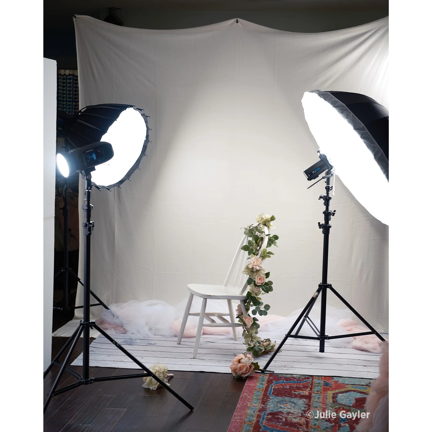 X-Drop Pro Wrinkle-Resistant Backdrop - Buttermilk White (8' x 8') - Image 3