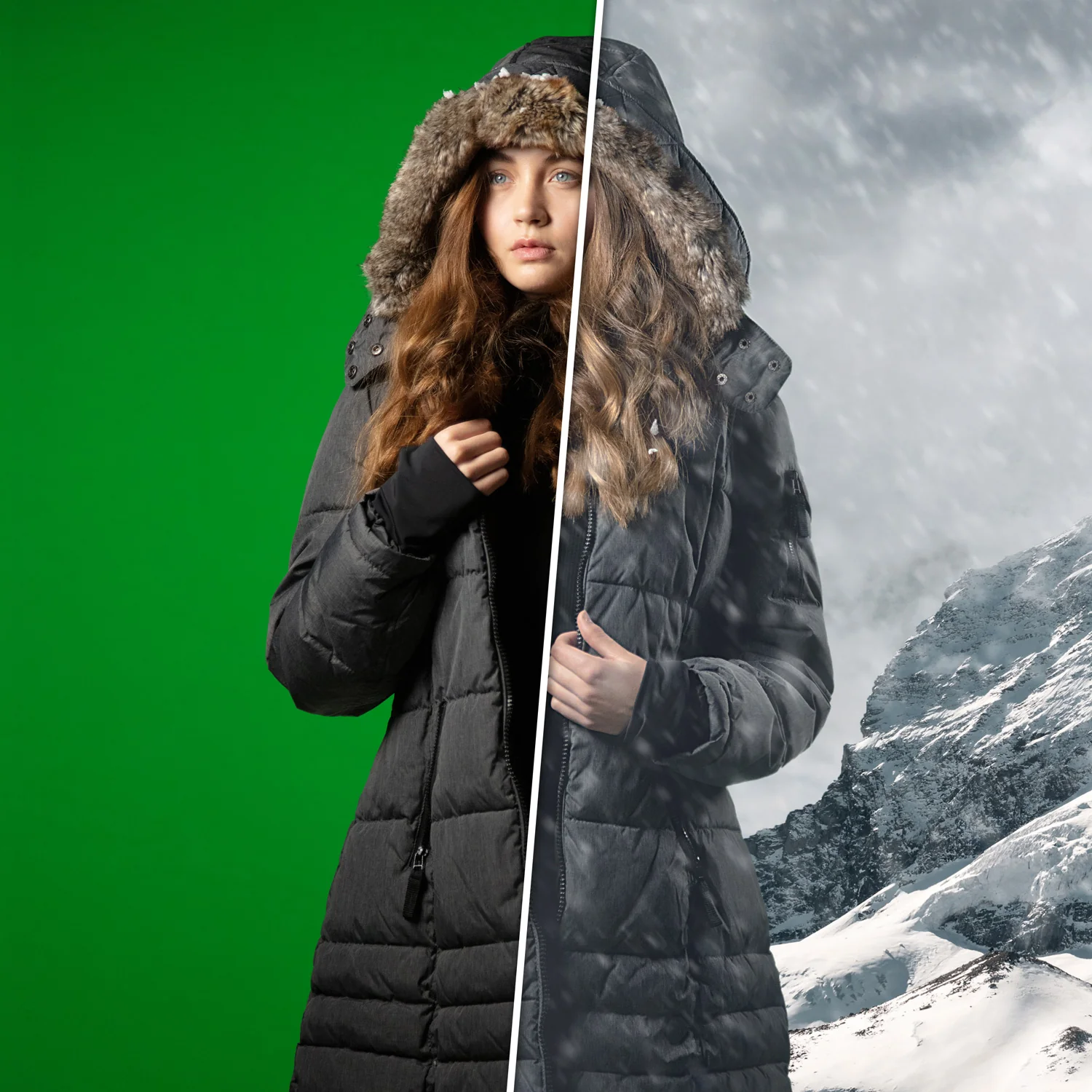 X-Drop Pro Wrinkle-Resistant Backdrop Kit - Chroma-Key Green Screen (8' x 8') - Image 4