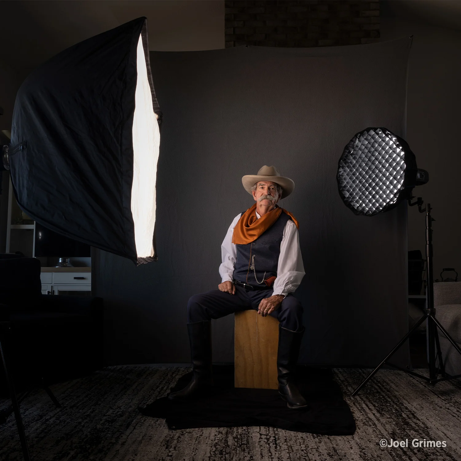 X-Drop Pro Wrinkle-Resistant Backdrop - Neutral Gray (8' x 8') - Image 6