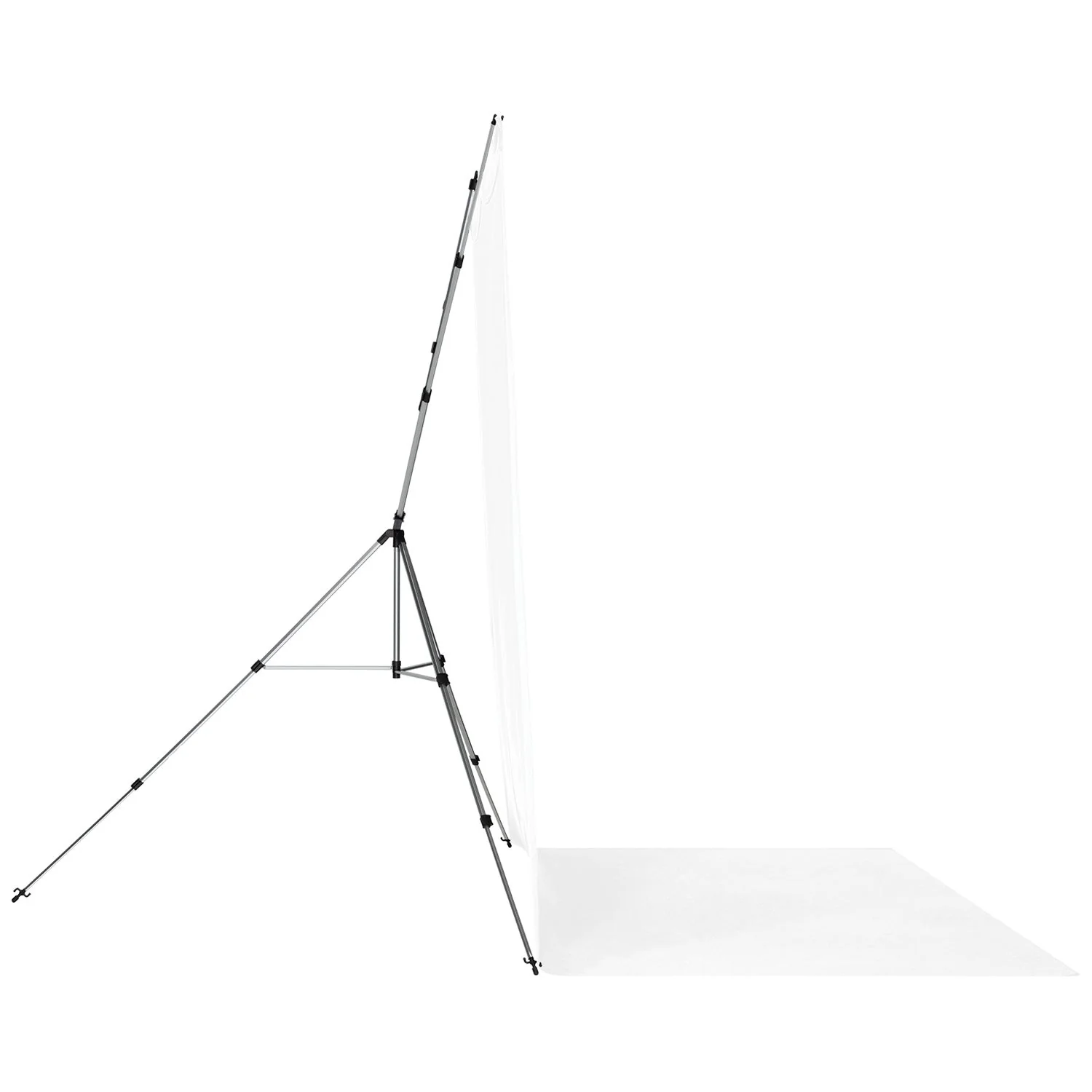 X-Drop Pro Wrinkle-Resistant Sweep Backdrop Kit - High-Key White (8' x 13') - Image 7