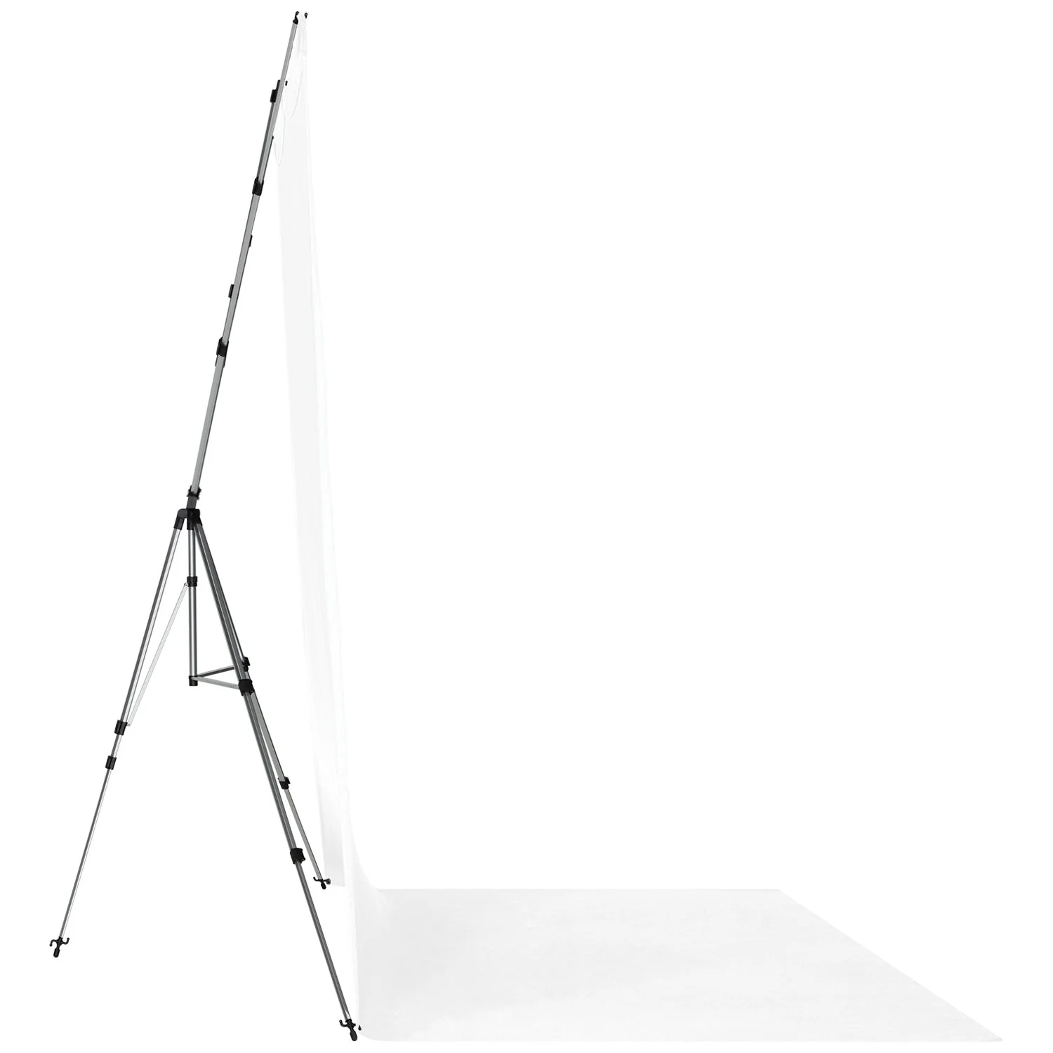 X-Drop Pro Wrinkle-Resistant Sweep Backdrop Kit - High-Key White (8' x 13') - Image 8