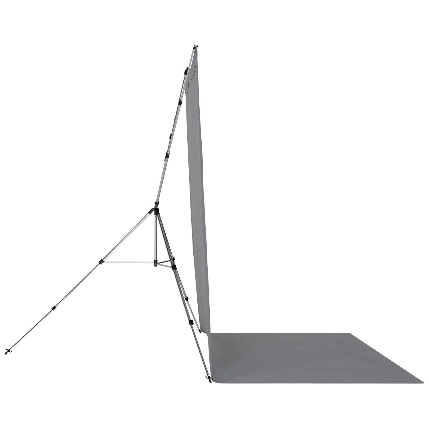 X-Drop Pro Wrinkle-Resistant Sweep Backdrop Kit - Neutral Gray (8' x 13') - Image 6
