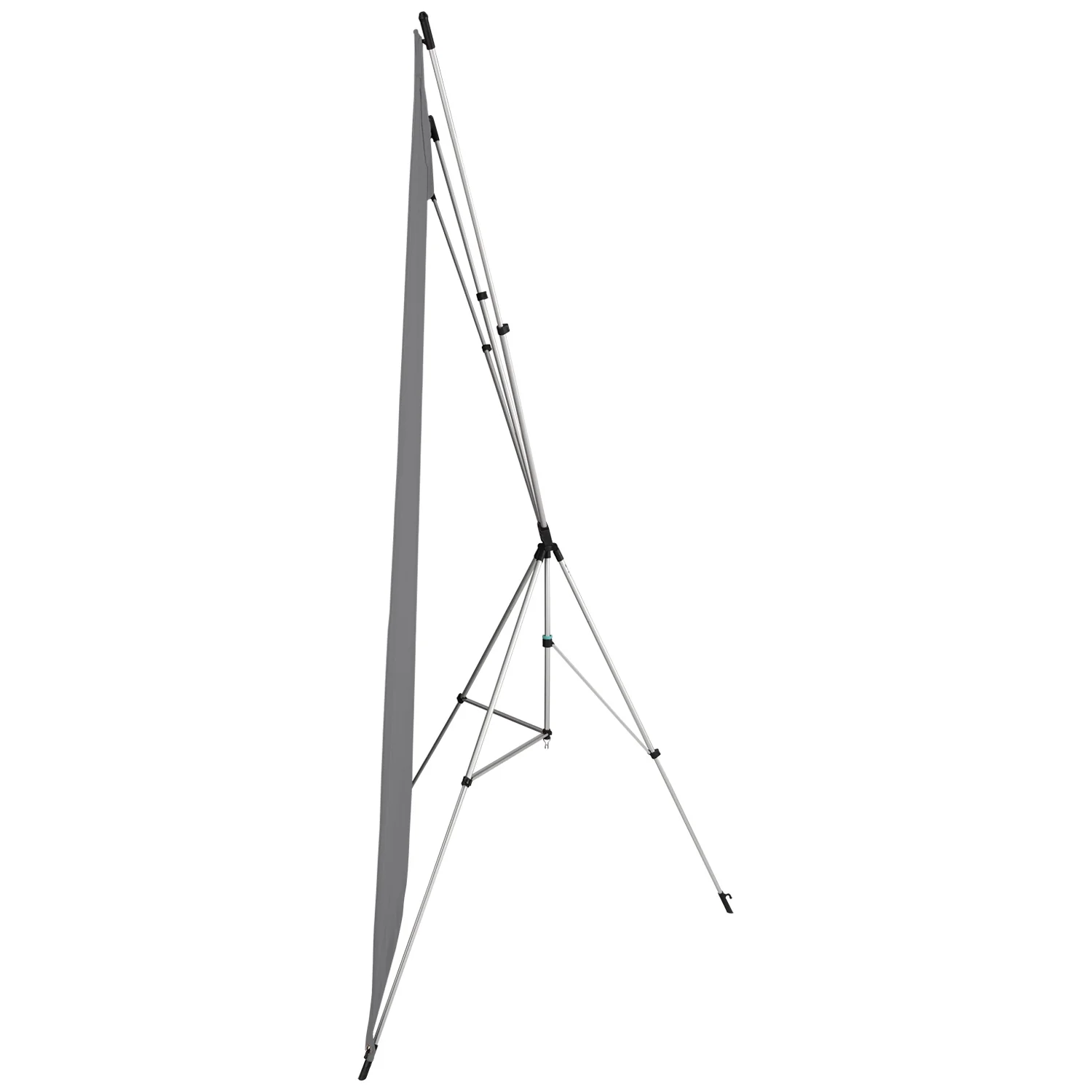 X-Drop Wrinkle-Resistant Backdrop Kit - Neutral Gray (5' x 7') - Image 6