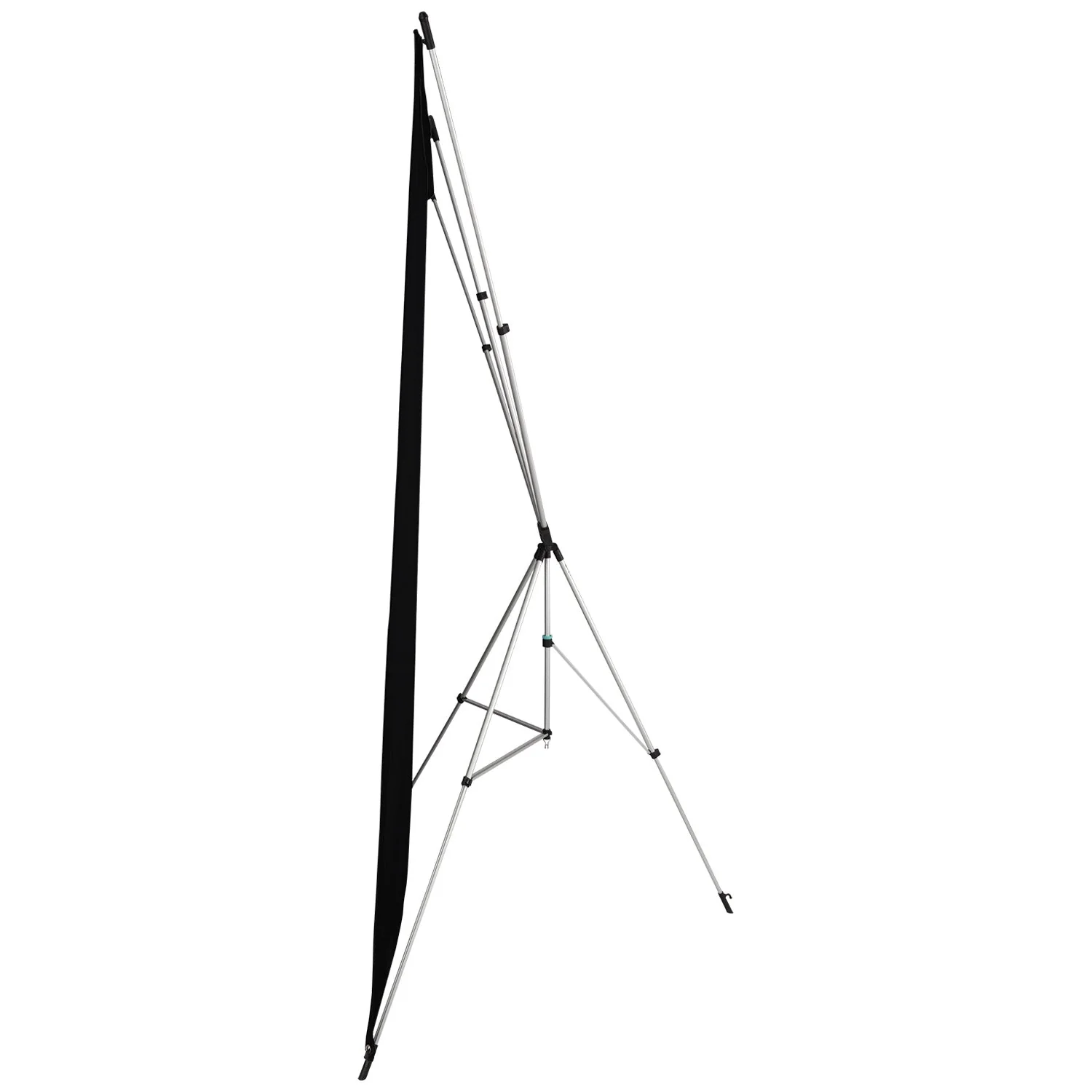 X-Drop Wrinkle-Resistant Backdrop Kit - Rich Black (5' x 7') - Image 6