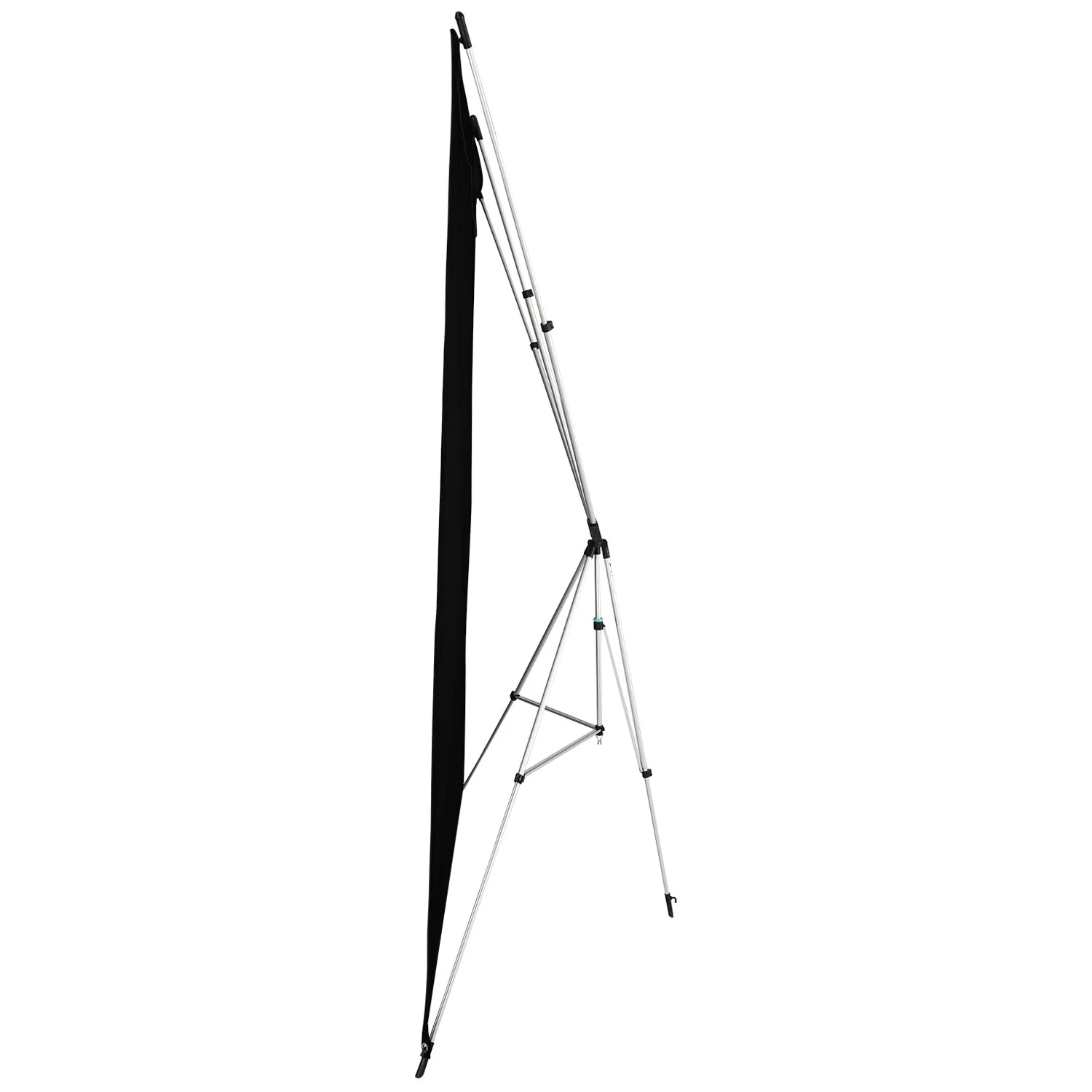 X-Drop Wrinkle-Resistant Backdrop Kit - Rich Black (5' x 7') - Image 7