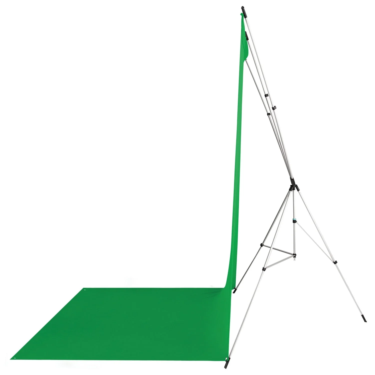 X-Drop Wrinkle-Resistant Sweep Backdrop Kit - Chroma-Key Green Screen (5' x 12') - Image 5