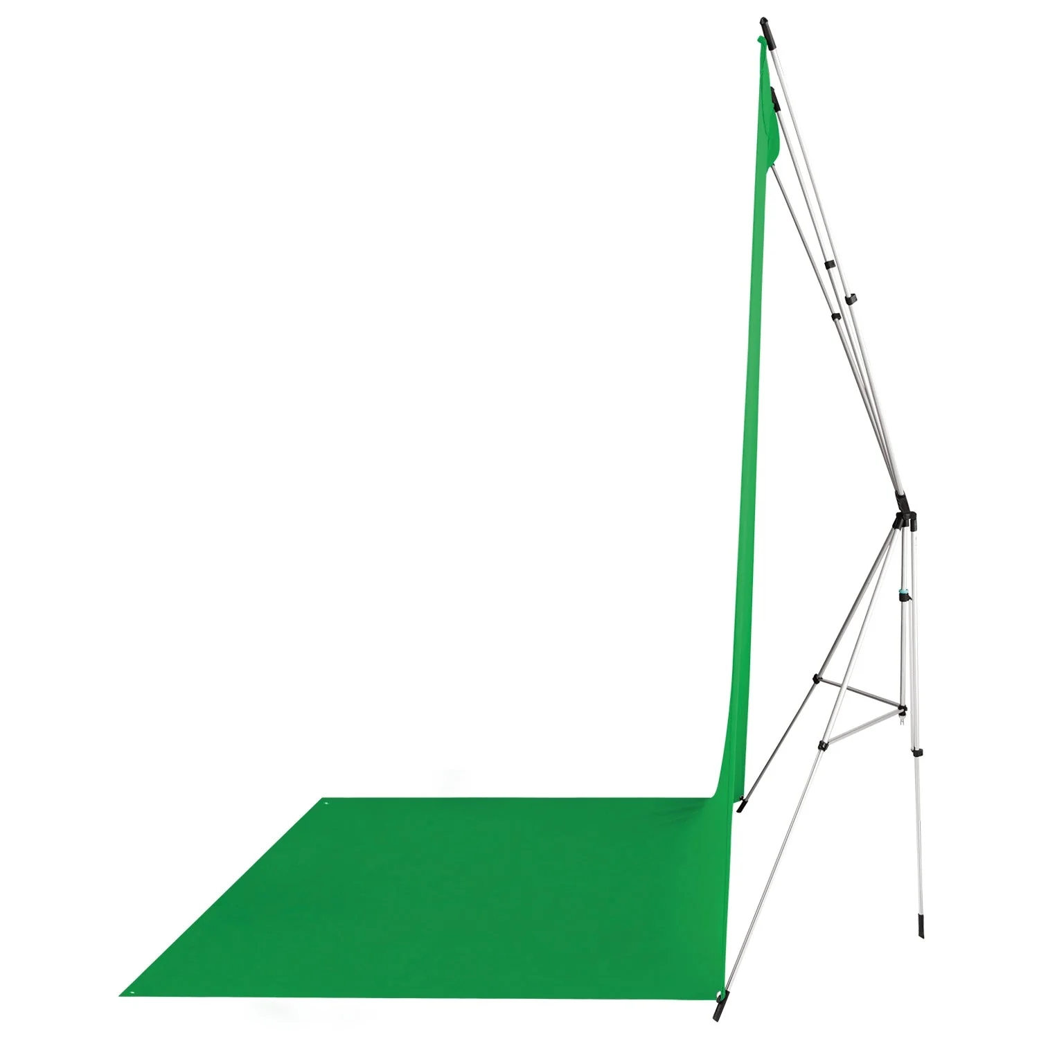 X-Drop Wrinkle-Resistant Sweep Backdrop Kit - Chroma-Key Green Screen (5' x 12') - Image 6