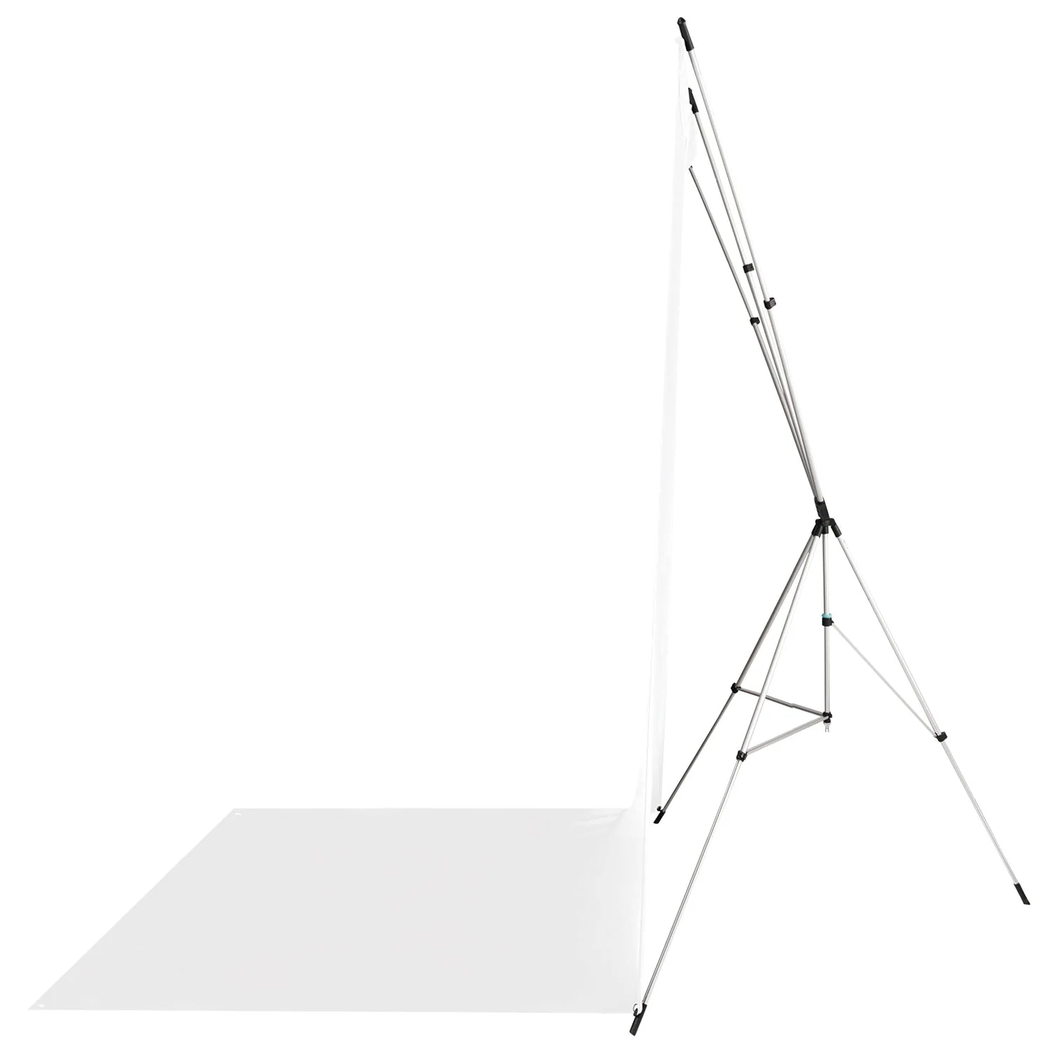 X-Drop Wrinkle-Resistant Sweep Backdrop Kit - High-Key White (5' x 12') - Image 6