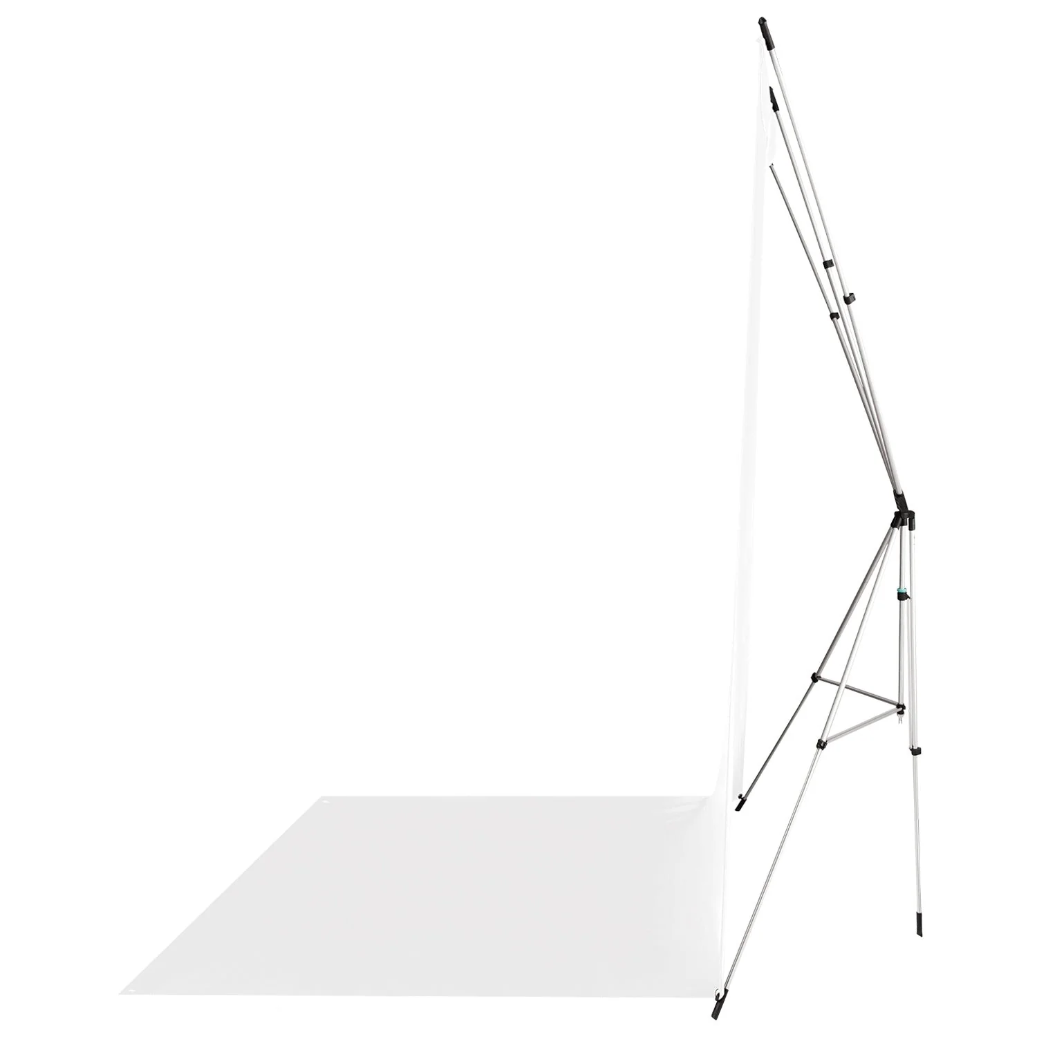 X-Drop Wrinkle-Resistant Sweep Backdrop Kit - High-Key White (5' x 12') - Image 7