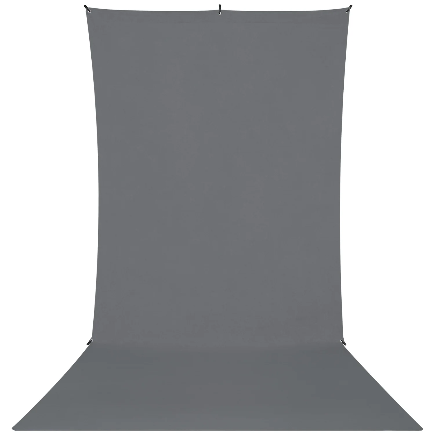 X-Drop Wrinkle-Resistant Sweep Backdrop Kit - Neutral Gray (5' x 12') - Image 3